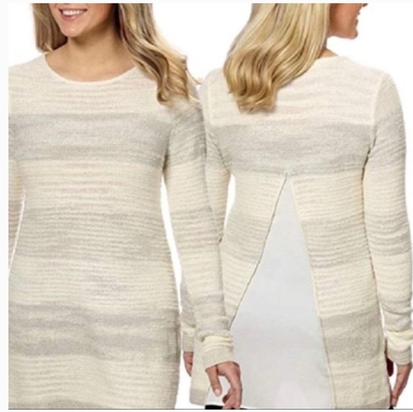 Calvin Klein Jeans Striped Split-Back Swea… - Picture 3 of 3